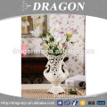 Bedroom white custom ceramic hollow out decoration vase